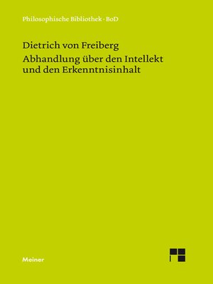 cover image of Abhandlung über den Intellekt und den Erkenntnisinhalt